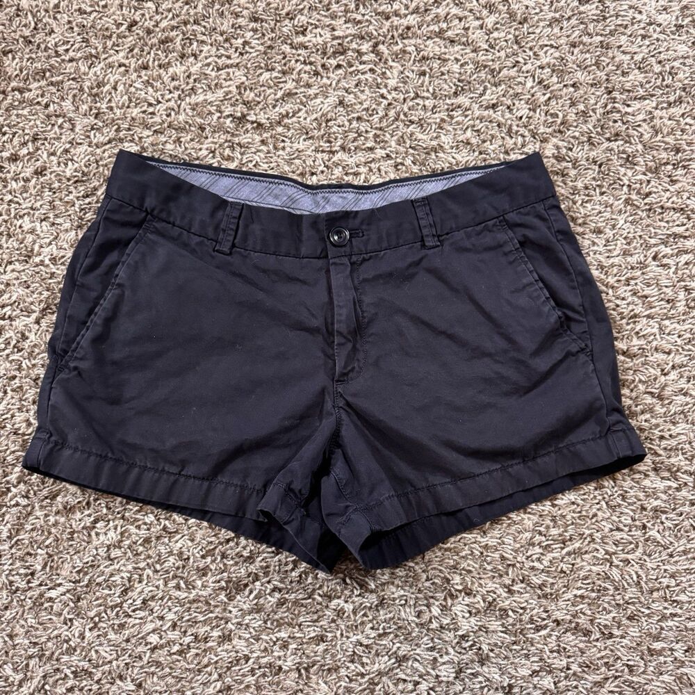 Uniqlo Women’s Size 8 Black Shorts 100% Cotton Flat Front 3” Inseam